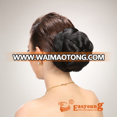 Synthetic braided chignon hair padding pieces bun accessories China